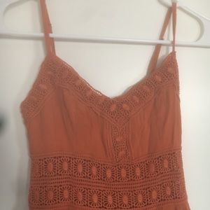 Rustic orange summer dress